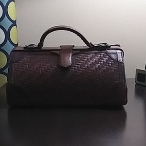 Basket weave purse